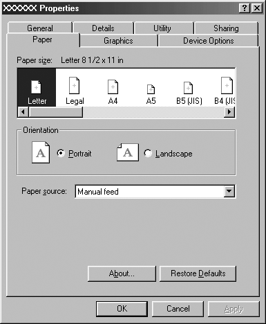 3. Klepněte pravým tlačítkem myši na ikonu tiskárny a poté na příkaz Properties (Vlastnosti).