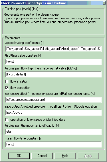 6 Závěr Obr. 8: Maska parametru kondenzátoru (vlevo) a maska s aproximací SPP (vpravo) V tomto příspěvku byl navržen model parního kondenzátoru.