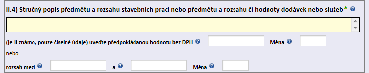 Uvádí se název zakázky, který zadavatel přidělil zakázce (text, max. 255 znaků). II.