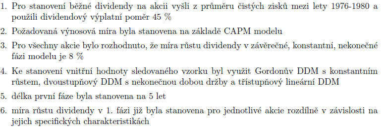 Empirické testy DDM Sorenson a Williamson 1985