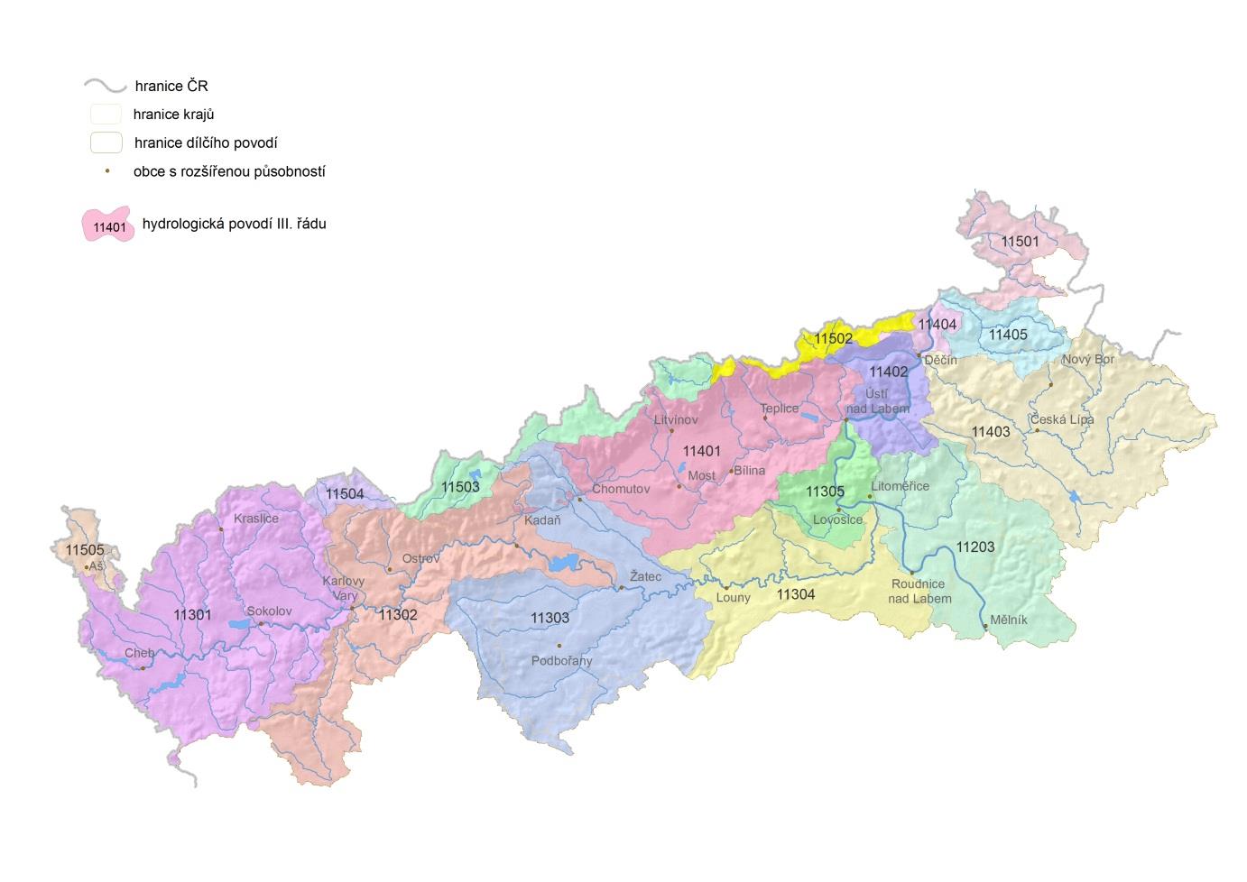 Libocký potok pramení u Sněžné ve výšce 675 m n. m., ústí zleva do Ohře u Liboce ve výšce 415 m n. m., délka toku je 30,2 km. Na toku byla vybudována vodní nádrž Horka.