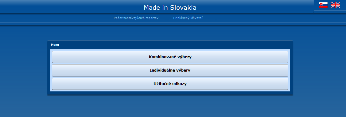 2. Voľba jazyka Hospodársky register pracuje v dvoch jazykových mutáciách. Medzi oboma jazykmi sa užívateľ môže prepínať kliknutím na symbol vlajky nachádzajúci sa v pravom hornom rohu (Obr. 3) 3.