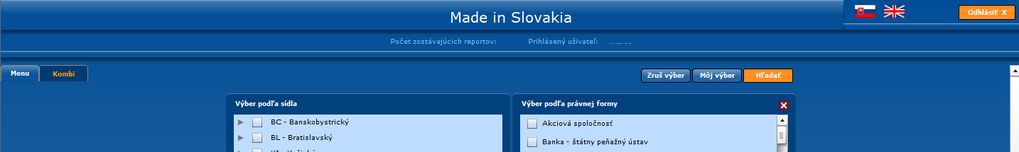 Obr. 13 5. Užitočné odkazy V tejto sekcií sa nachádzajú odkazy na webové stránky, ktoré sa otvoria po kliknutí na príslušný odkaz.