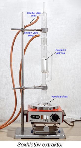 Büchi přístroj pracuje na podobném principu jako Soxtec a vyuţívá se pro extrakci horkým rozpouštědlem Obr.