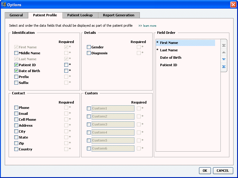 4 Zaškrtn te polí ko nebo zrušte zaškrtnutí polí ka v ásti Troubleshooting ( ešení problém ). Je-li polí ko zaškrtnuto, bude aplikace ukládat záznam tení dat z p ístroje pro ú ely ešení problém.