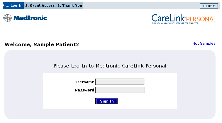 Propojení se softwarem CareLink Personal (volitelné) Pokud to pacient povolí, m žete nastavit propojení s jeho ú tem CareLink Personal.