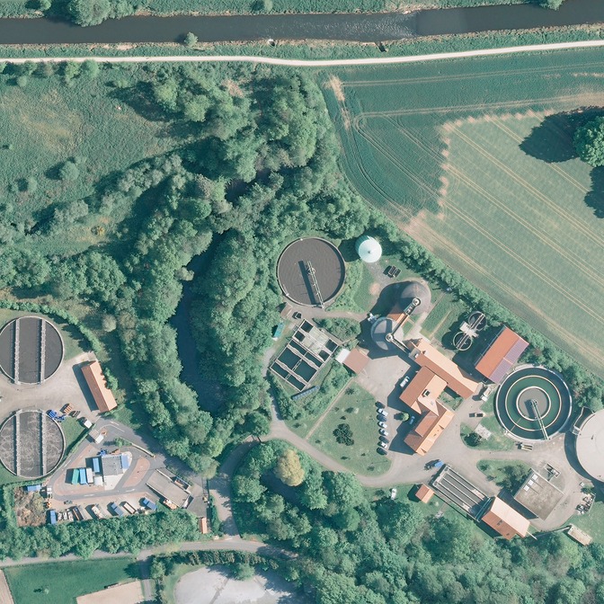 Vizualizace procesů a odpovídající údržba v čističce odpadních vod Warendorf Přehled Čistička odpadních vod Warendorf zahrnuje centrální hlavní čističku a více vedlejších vnějších staveb.