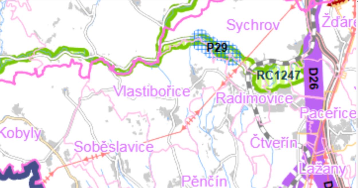 Protipovodňová ochrana území vymezena koridorem P29 Mohelka, Třtí je v ÚP řešena jako koridory KPO1 a KPO2.