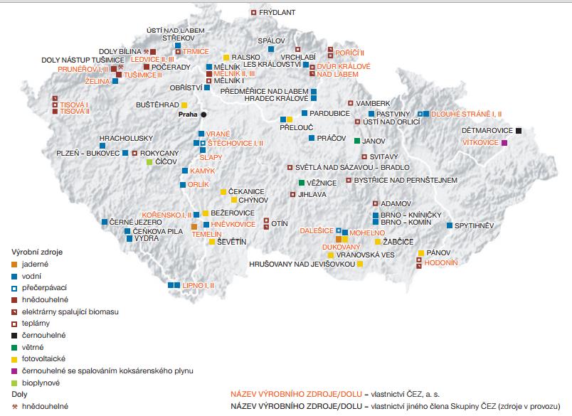 3 CSR VE VYBRANÉM PODNIKU V této kapitole je popsaný vybraný podnik Skupina ČEZ, který je stěžejním celé praktické části.