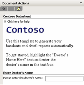 nápovědy, částí dokumentu a ovládacích prvků jako textová pole, přepínače, tlačítka či dokonce vlastní ovládací prvky ActiveX.