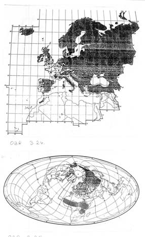 šíření veverky karolínské ve Velké Británii Sofistikovanější mapy areálu I Sofistikovanější mapy areálu II Aphelocoma caerulescens (sojka modrá) subspecie - mapa nezachycuje jen rozšíření ale i jeho