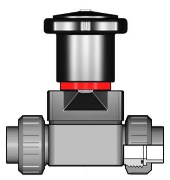 Technické údaje Membránový ventil kompaktný, séria CM > Rozmerový rad od DN12 - do DN15 (od 3/8"- do 1/2") > Tlakový rozsah 6 bar (87 psi) na vodu pri 20 C (68 F) > Materiál membrány: EPDM, FPM, PTFE