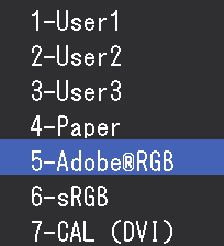 2-3. Nastavení barev Volba režimu zobrazení (Color Mode) Tato funkce umožňuje snadnou volbu požadovaného režimu barev v závislosti na použití monitoru.