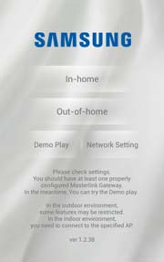 Používanie aplikácie i Smart A/C Po zatlačení na [Version] (Verzia) zobrazíte verziu aplikácie. Sprístupnenie mimo domov 1. Zatlačte na [Out-of-home] (Mimo domov). 2.