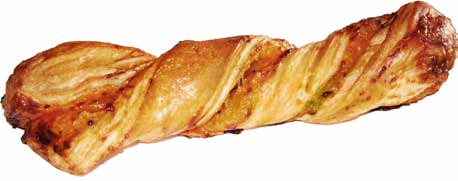 ? cm SLANÉ K DOPEČENÍ / SLANÉ K DOPEČENIU EXPRESS RAJČATOVO SÝROVÝ TWIST EXPRESS PARADAJKOVO SYROVÝ TWIST 100 g 26503 B396 54 ks 0-30 min 160-180 C ± 20 min z listového těsta s náplní z rajčat, sýru