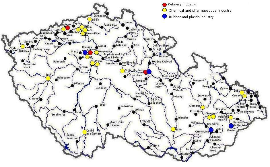 Jasná návaznost na chemický průmysl