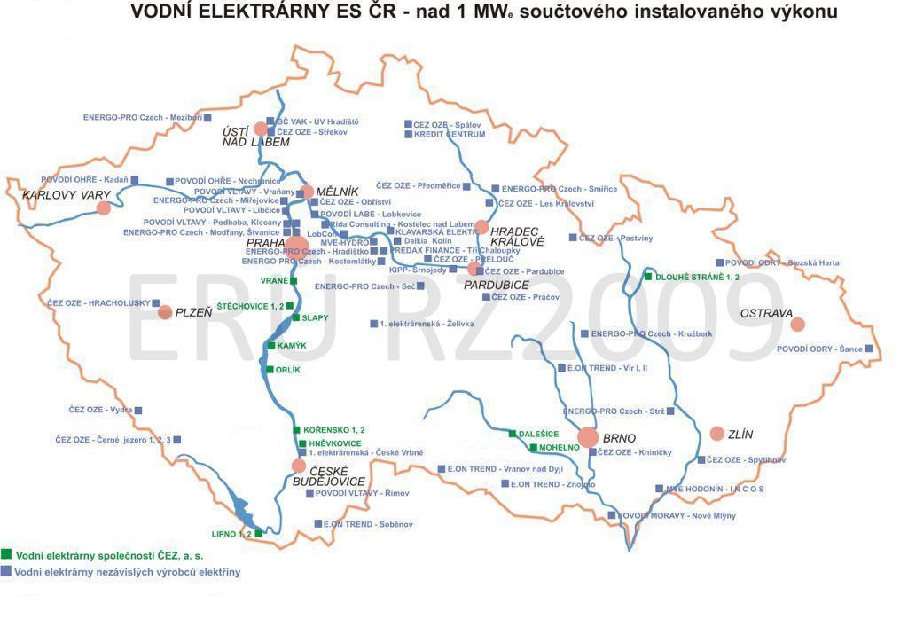 5. Současný stav vodní energetiky v České republice 5.