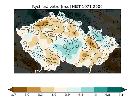 Srážky, relativní vlhkost, rychlost větru, sluneční svit nevýrazné změny pro všechny tyto prvky s ohledem na zjištěné nejistoty proměnlivé trendy relativní vlhkosti (minimální vzrůst v zimě,