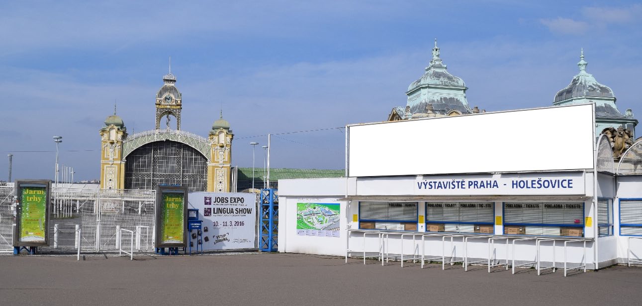 Outdoor reklama BANNER U VSTUPU NAD POKLADNou 9 m informace: viz mapka 5 15.