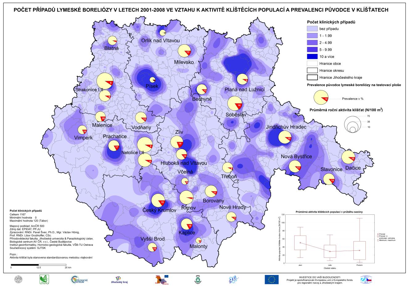 Obr. 1. Ilustrace mapového výstupu. Ukázka vizualizace výstupů v rámci projektu v prostředí ArcGIS.