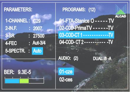9. NASTAVENÍ Veškerá nastavení vyjma výstupní úrovně RF signálu se provádí pomocí infračerveného programátoru PS-003. Obecné informace k programátoru najdete v uživatelském manuálu k PS-003.