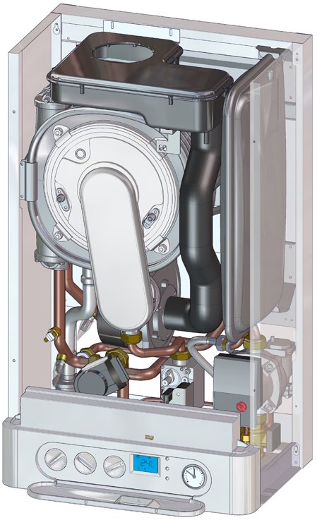 1.5 Sestava kotlů THERM 14 KD.A, 17 KD.A, 28 KD.