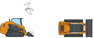 SPECIFIKACE I J B H A E K L C D VŠEOBECNÉ ROZMĚRY TR270 TR310 TR320 TV380 A - Výška otočného čepu lopaty 3124 mm 3124 mm 3215 mm 3342 mm B - Výška stroje (vrchní část ROPS) 1998 mm 1998 mm 2043 mm