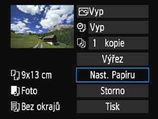 w Tisk Zobrazení na obrazovce a možnosti nastavení se u jednotlivých tiskáren liší. Některá nastavení nemusí být k dispozici. Podrobné informace naleznete v návodu k použití tiskárny.