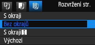 w Tisk Q Nastavení velikosti papíru Vyberte velikost papíru vloženého v tiskárně a stiskněte tlačítko <0>. Zobrazí se obrazovka nastavení typu papíru.