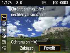 Průvodce funkcí Průvodce funkcí se zobrazí, pokud změníte režim snímání nebo nastavíte funkci snímání, při snímání s živým náhledem, snímání filmu nebo rychlém ovládání pro