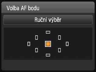 S Výběr AF bodun V režimech základní zóny fotoaparát normálně automaticky zaostří na nejbližší objekt. Z tohoto důvodu nemusí vždy zaostřit na cílový objekt.