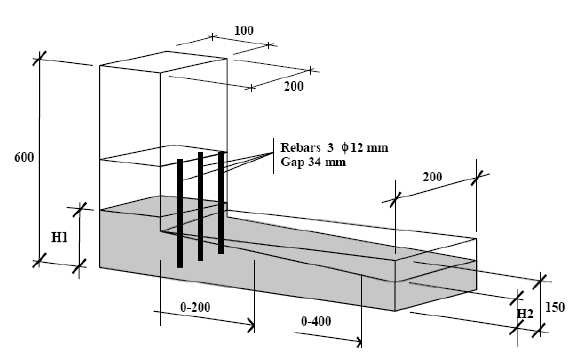 Obr. 4-3 Nákres L-truhlíku [14] 4.4 Zkouška Orimet a J-Ring test Tento test nejvíce simuluje umístění betonu do bednění, lze jím pozorovat tekutost, možnost segregace a schopnost odolávat blokaci.