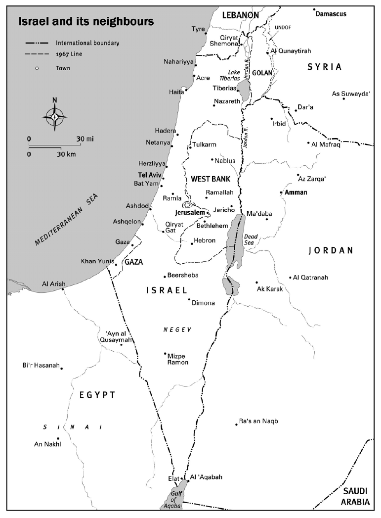 Příloha č. 6 Mapa Izraele a Palestinských autonomních území Zdroj: http://www.crisisgroup.