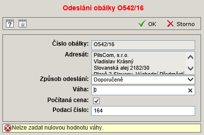 8. Modul šablony - V případě, že je na šablonu písemnosti / dokumentu napojena šablona dokumentu / souboru, dojde automaticky ke skrytí oddílu s hlavním dokumentem / souborem na formuláři Nová