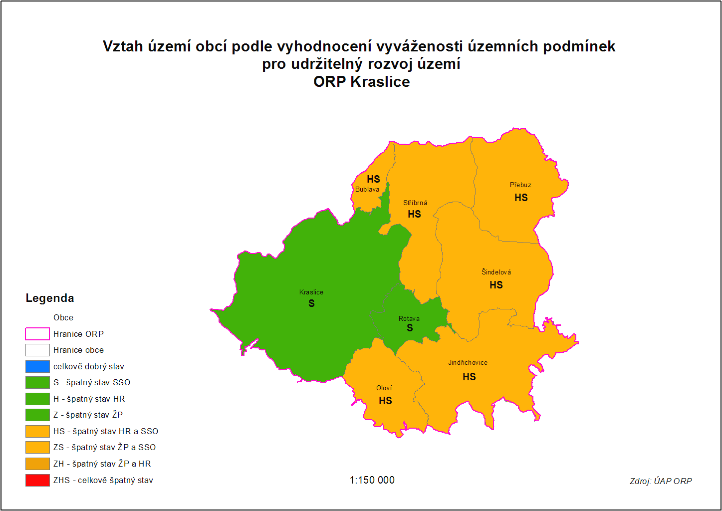 Souhrn vyhodnocení vyváženosti územních podmínek URU jednotlivých obcí Obec vyváženost vztahu územních územní podmínky podmínek pro RURÚ Z H S dobrý špatný kartogram 2016 tendence 2014-2016 Bublava +