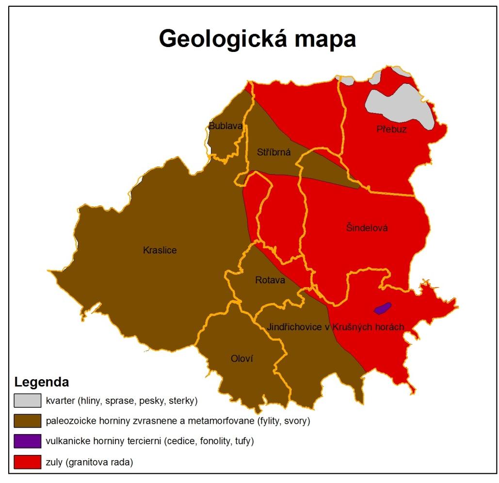 Území obce s rozšířenou působností Kraslice náleží z geomorfologického hlediska do celku Krušné hory a podcelku Klínovecká hornatina.