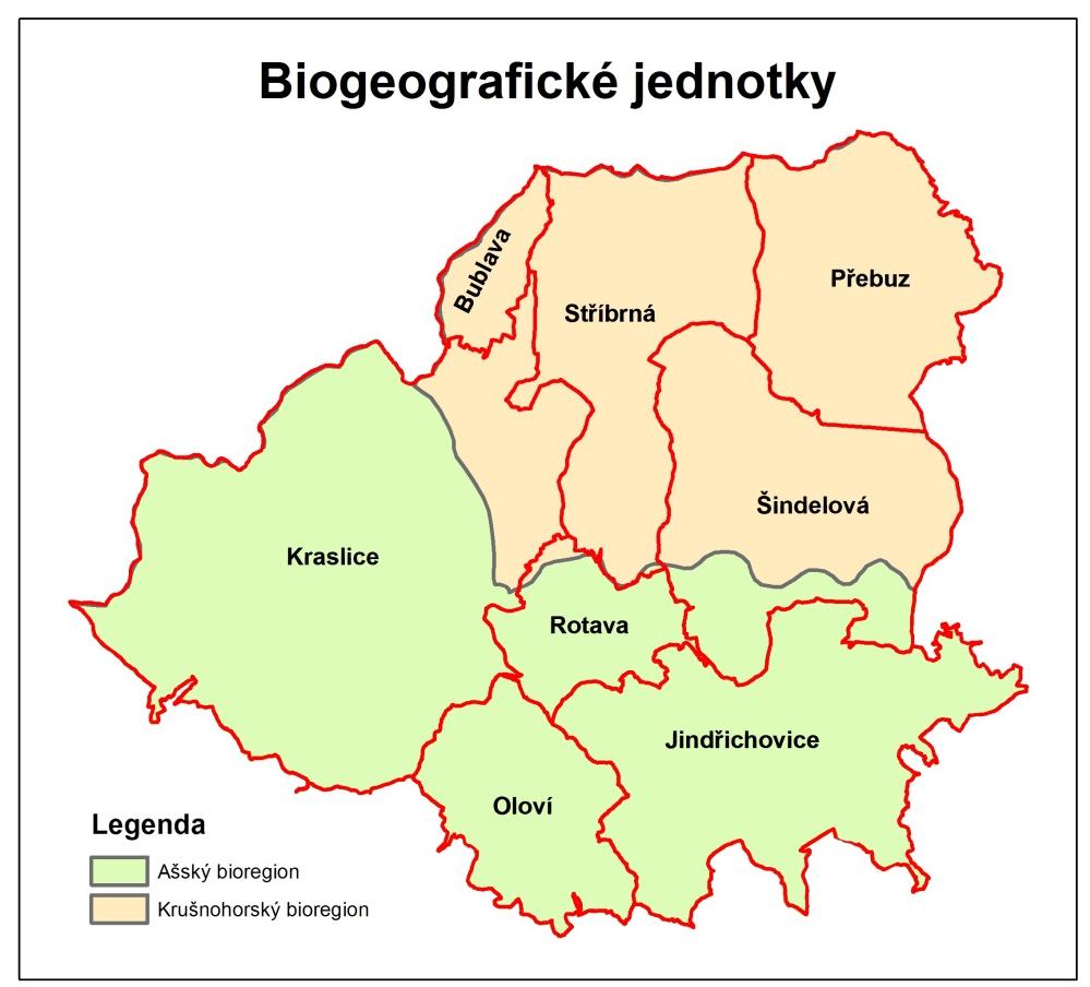 Biogeografické jednotky obr. č. 25 zdroj: ÚAP, datum: 20.12.