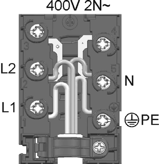 Barvy vodičů L1, L2, L3 = venkovní vodiče, které jsou pod