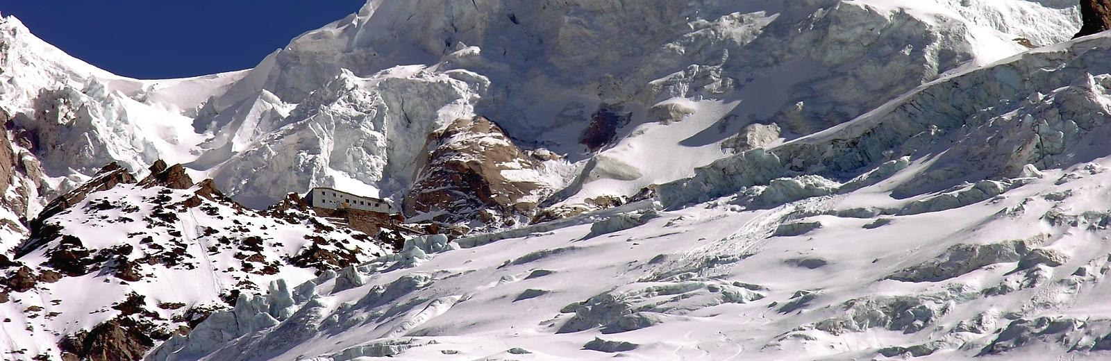 Fotografie a mapy Mont Blanc pes chatu Mulets (verze A)