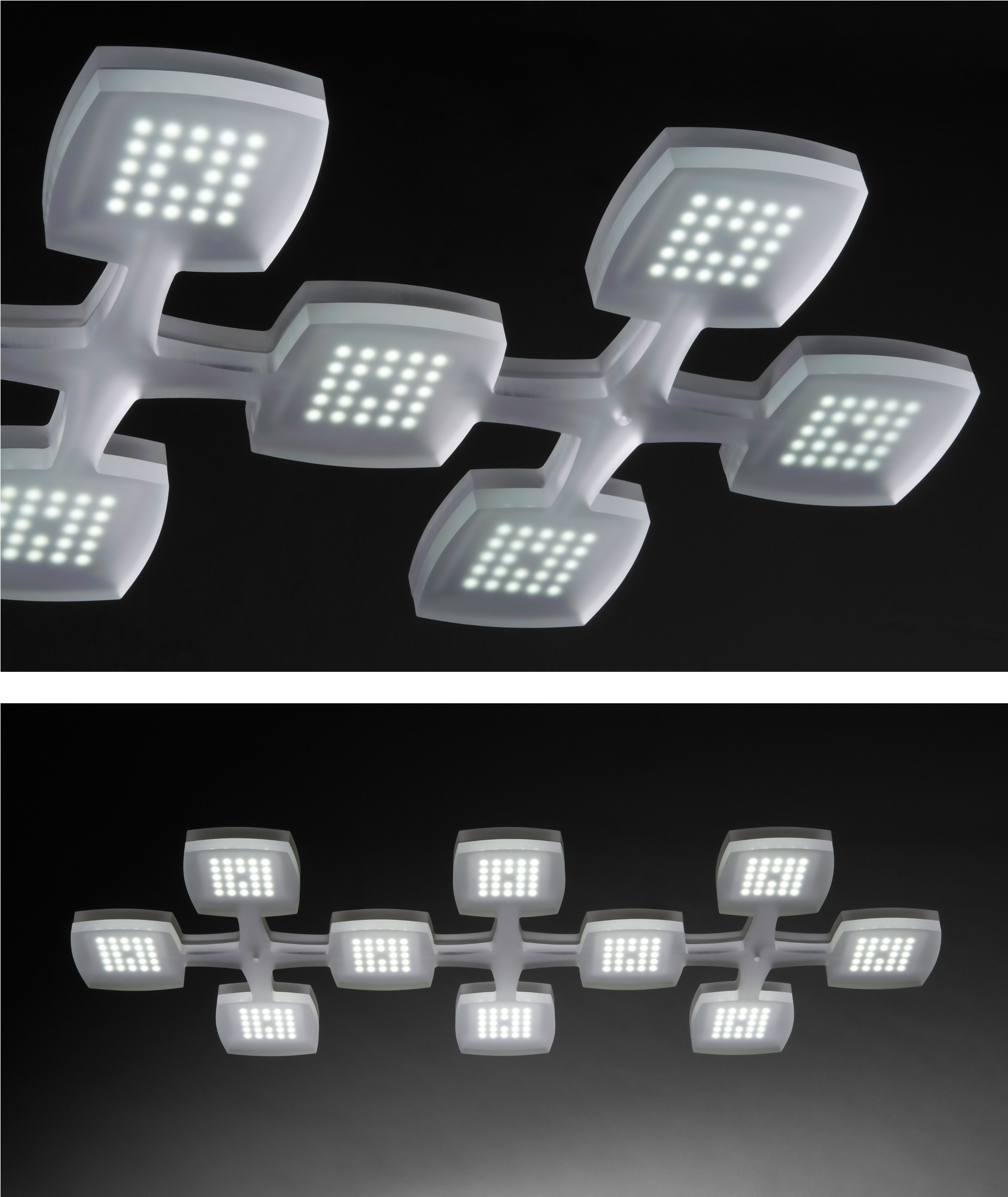ledissimo direct Lustry ledissimo direct nabízí unikátní design a širokou variabilitu tvarů. Kombinací těchto svítidel lze vytvořit působivé prostorové sestavy.