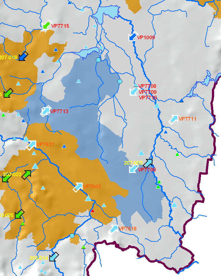 28 2.3.11. Oblast Z11 Třeboňská pánev jižní část Oblast vymezena v roce 2003 pro: podzemní vody Současný stav: Vývoj koncentrací dusičnanů v podzemních vodách podchycují celkem tři objekty ČHMÚ.