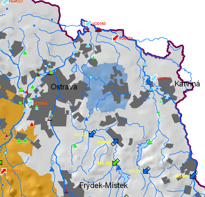 39 2.3.22. Oblast Z22 povodí Stružky Oblast vymezena v roce 2003 pro: povrchové vody Současný stav: Vývoj koncentrací dusičnanů v povrchových vodách dokumentuje profil ZVHS.