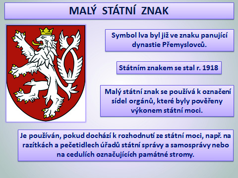 Název prezentace: ČR státní symboly, svátky, vznik Tvůrce: Mgr. Marie Šrachtová Mgr.