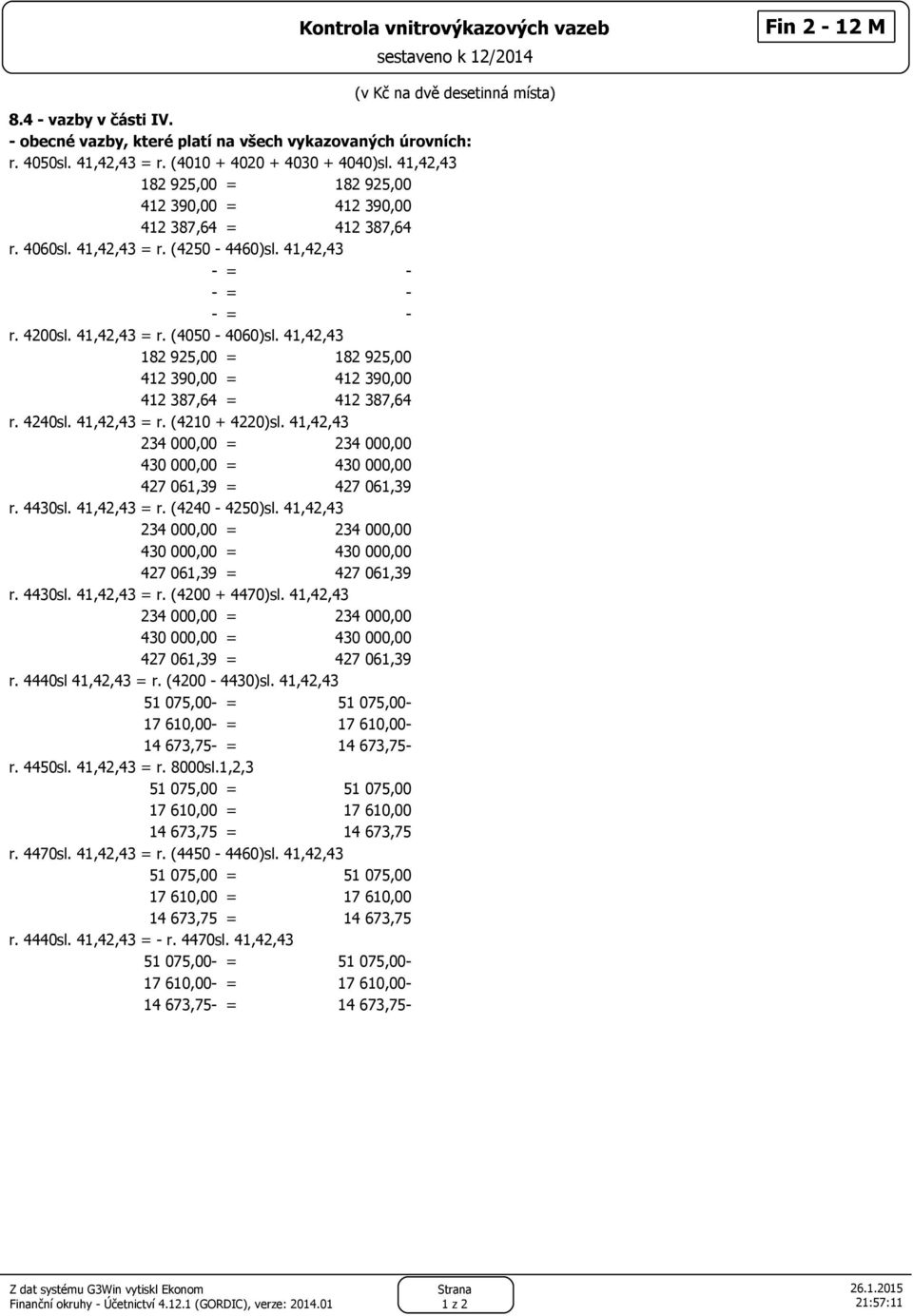 41,42,43 182 925,00 = 182 925,00 412 390,00 = 412 390,00 412 387,64 = 412 387,64 r. 4240sl. 41,42,43 = r. (4210 + 4220)sl.