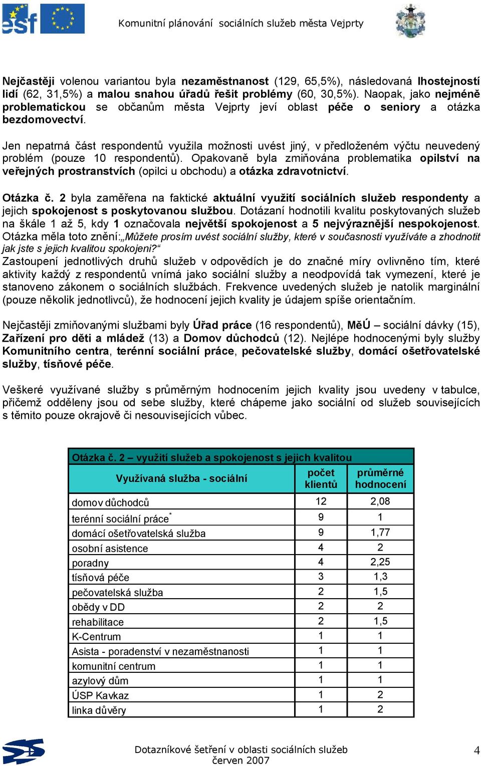 Jen nepatrná část respondentů využila možnosti uvést jiný, v předloženém výčtu neuvedený problém (pouze 10 respondentů).