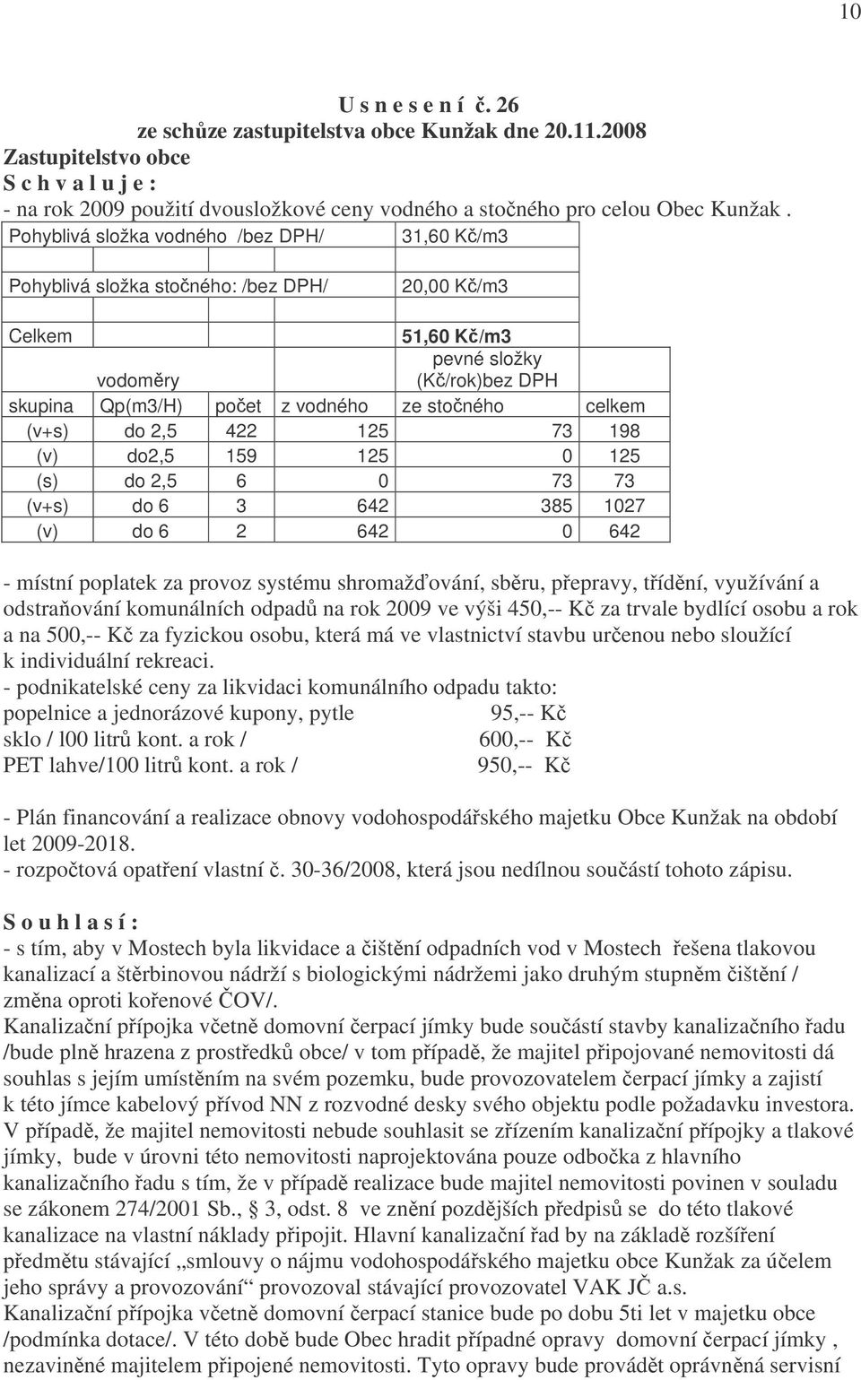 celkem (v+s) do 2,5 422 125 73 198 (v) do2,5 159 125 0 125 (s) do 2,5 6 0 73 73 (v+s) do 6 3 642 385 1027 (v) do 6 2 642 0 642 - místní poplatek za provoz systému shromažďování, sběru, přepravy,