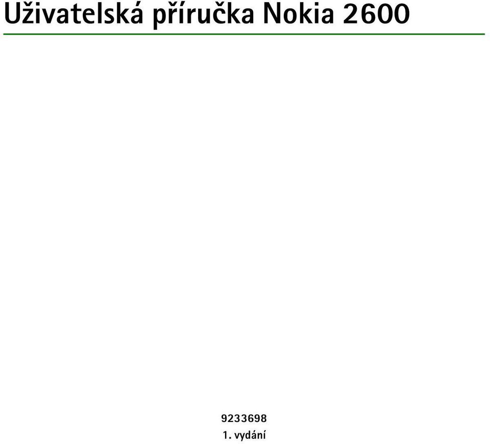 Nokia 2600