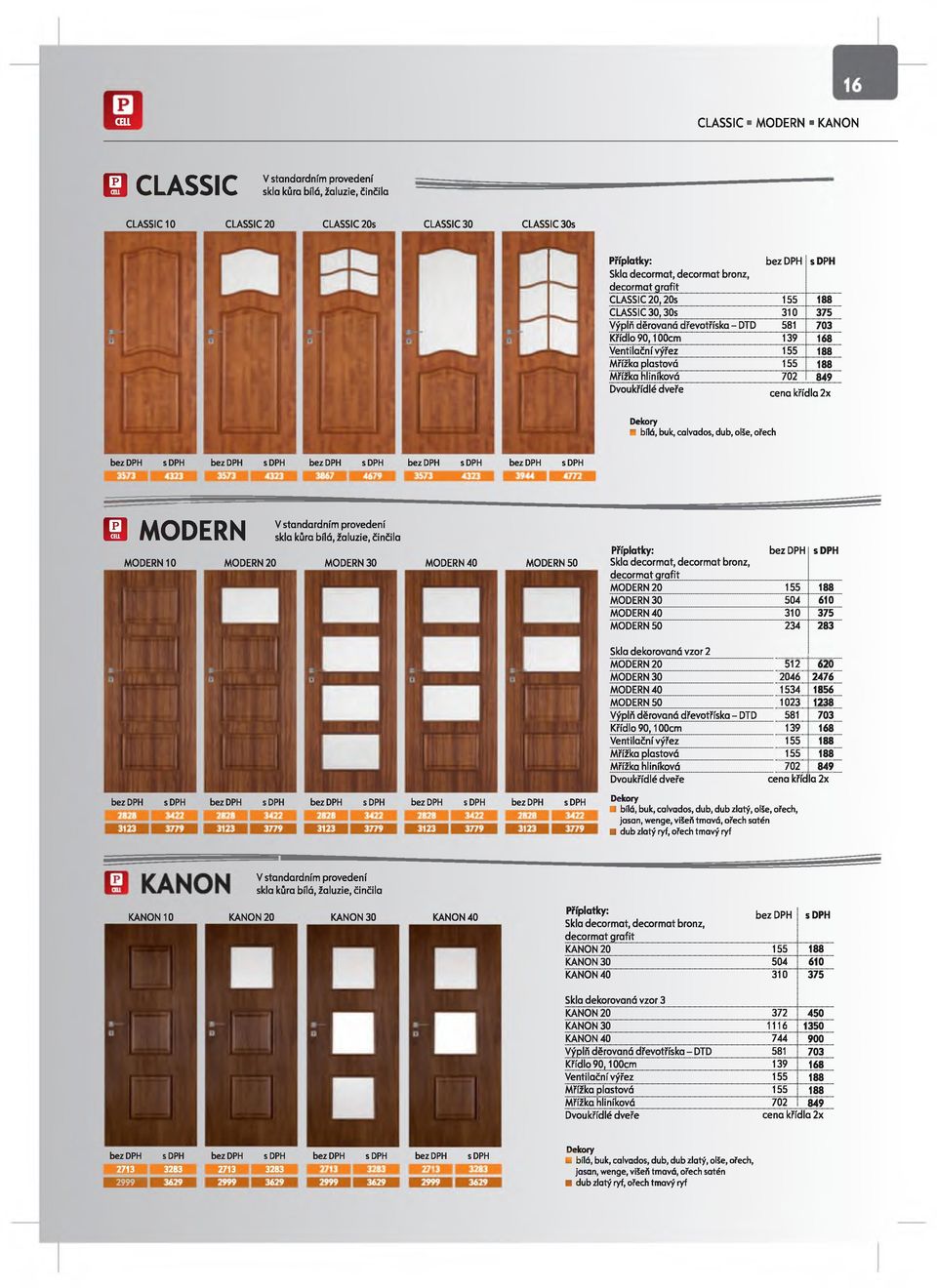 žaluzie, činčila MODERN10 MODERN 20 MODERN 30 MQDERN40 MODERN 50 Skla decormat, decormat bronz, decormat grafit MODERN 20 155 188 MODERN 30 504 610 MODERN 40 310 375 MODERN 50 234 283 Skla dekorovaná