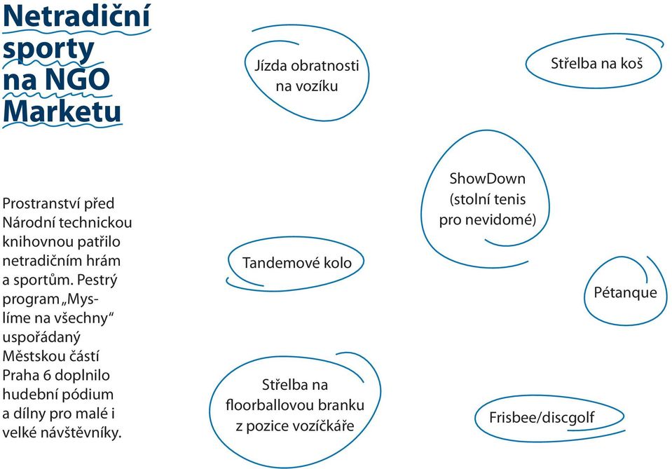 Pestrý program Myslíme na všechny uspořádaný Městskou částí Praha 6 doplnilo hudební pódium a dílny pro