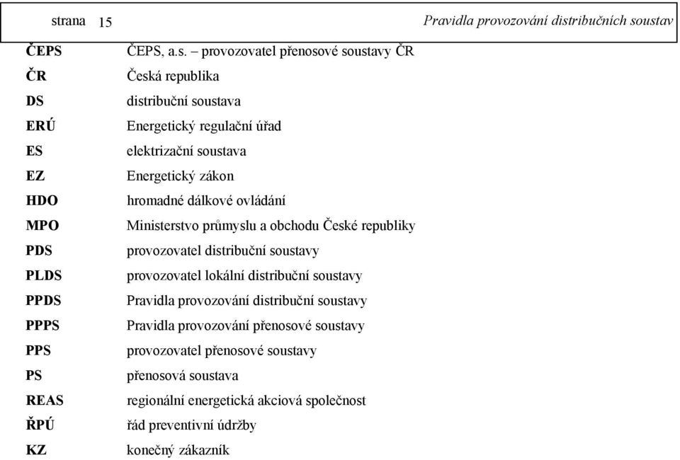 hromadné dálkové ovládání Ministerstvo průmyslu a obchodu České republiky provozovatel distribuční soustavy provozovatel lokální distribuční